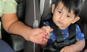 Boy Bites Sleeping Girl's Finger