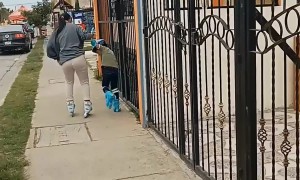 Badly Teaching Nephew How To Skate