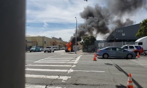 Mystery Water Truck Helps SFFD Extinguish Box Van Fire