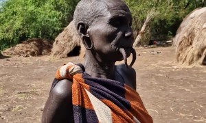 A Mursi Tribe Woman of Ethiopia