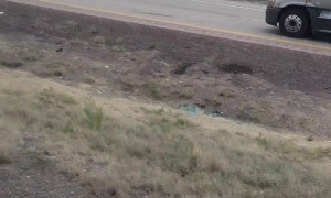 Derailed Train Catches Fire