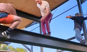 Beam Hoop Backflip