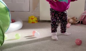 Father Accidentally Hits Daughter With Ball