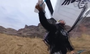 Base Jumper Hits Bullseye On Bridge Jump