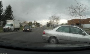 Car Turns and Almost Causes Accident