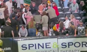 Fight Breaks Out In Stands During California Football Game