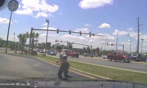 Collision Between Car and Bicycle Caught on Dashcam