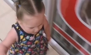 Little Girl Let's Out Her Frustration With Harsh Language