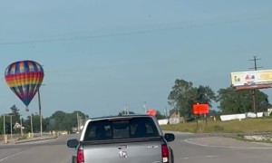 Hot Air Balloon Strikes Power Lines