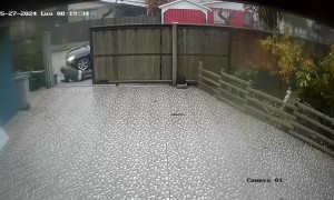 Man Slips and Falls On Slick Driveway