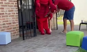 Birthday Party Lobster Wardrobe Malfunction