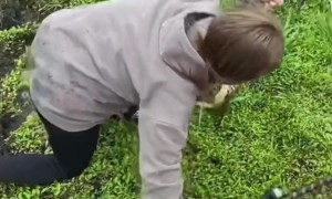 Fisher Gets Muddy But Saves Catch