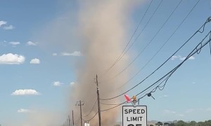 Massive Dust Devil In Arizona
