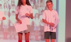 Graduate Gets Off Stage