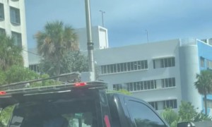 Police Vehicle Gets Towed