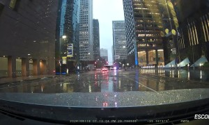 Driver Takes Shelter From Houston Tornado In Vehicle