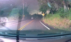 Unidentified Explosion On Gibsonia Roadway During Storm