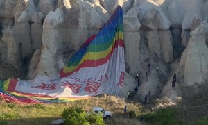 Hot Air Balloon Crashes in Cappadocia, Turkey