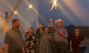 Groom Drops Bride Attempting Dip Kiss