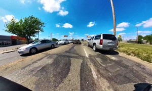Biker Ejects After Hitting Stopped Trailer