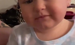 13-Month-Old Learning Her Face