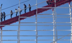 Emergency Evacuation on Santa Cruz Roller Coaster