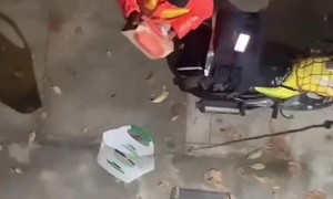 Makeshift Lift For Food Delivery