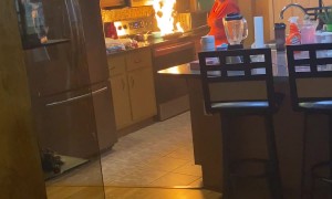 Grandma Starts a Kitchen Fire
