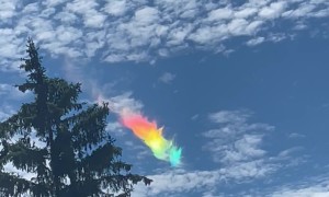 Brilliant Fire Rainbow Spotted Near Kingston, Ontario