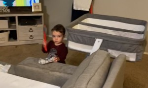 She's Already Tired of Her Big Brother's Antics