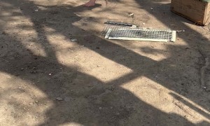 Lazy Dad Hacks Swing Set With Leaf Blower