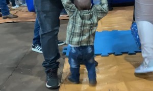 Dad Accidently Spills Water On Son