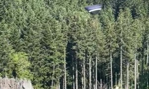 Camping Tent Flies Away