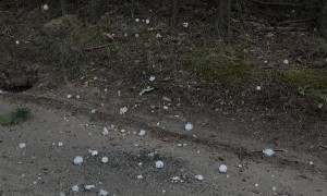 New Car Caught In Hailstorm
