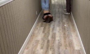 Man Doesn't Move Away From Flipping Cheerleader