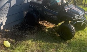 My Son Rammed His New Truck Into the Fence