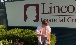 Guy Jumps Straight Into Sign