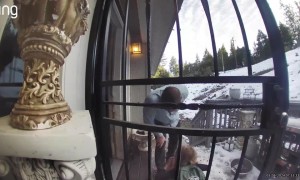 Dad Takes Out Daughter On Slippery Ice