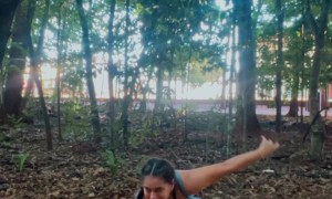 Girl Fails Handstand