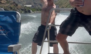 Guy Gets Bucked Off Jet Boat