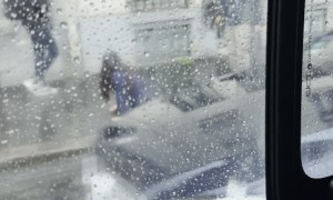 Couple Emerges From Paris Underground