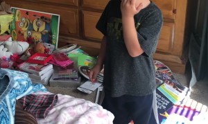 Naughty Drawer Scares Curious Kid