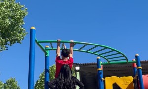 Little Boy Gets Left Hanging