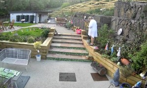 Gardener Goes Heels Up