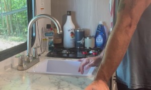Camper Kitchen Faucet Fail
