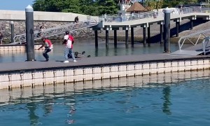 Luggage And Passengers Get Soaked During Bali Crossing