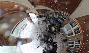 Motorcycle Rides Through Downtown Deadwood in Pouring Rain