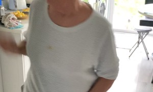 Irish Woman Startled By Family