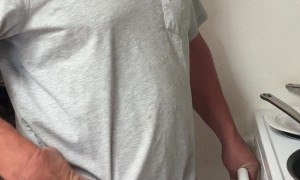 Man Fixes Missing Button With Carriage Bolt