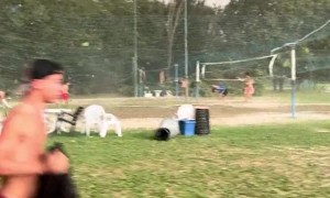 Sudden Storm Sends Parkgoers Fleeing